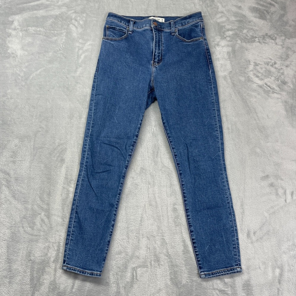 Abercrombie & Fitch Ankle Jeans Womens 28/6 (28x27) Blue Denim High Rise Skinny